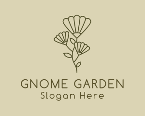 Minimalist Flower Garden logo design