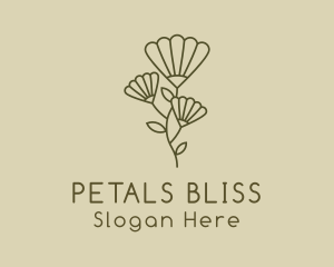 Minimalist Flower Garden logo design