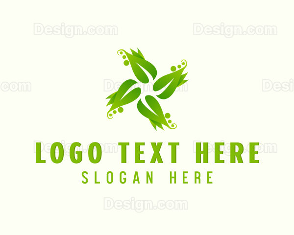 Plant Farming Eco Leaf Logo