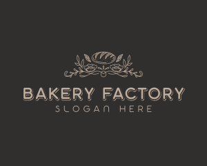 Floral Bread Bakery logo design