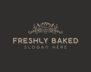 Floral Bread Bakery logo design