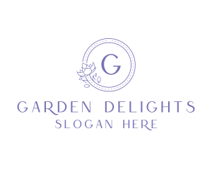 Floral Wellness Garden logo design