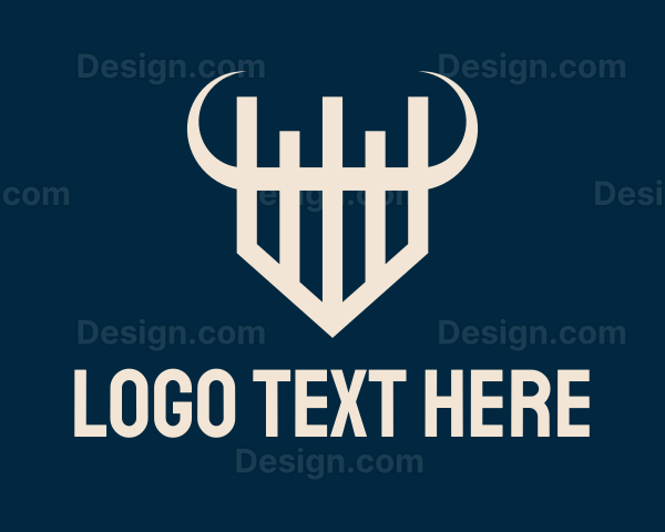 Geometric Viking Shield Logo