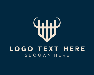 Geometric Viking Shield logo