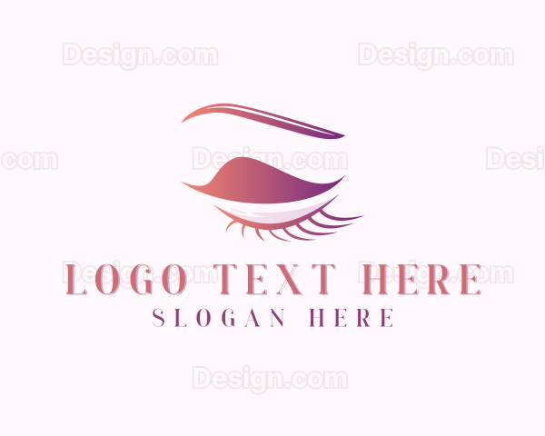 Eyebrow Eyelash Beauty Salon Logo