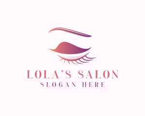 Eyebrow Eyelash Beauty Salon logo design