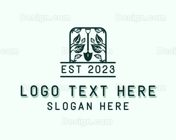 Eco Leaf Shovel Logo