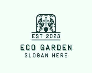 Eco Garden Shovel logo design