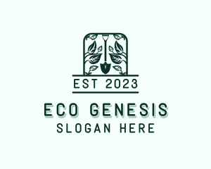 Eco Garden Shovel logo design