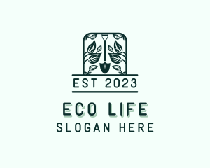 Eco Garden Shovel logo design