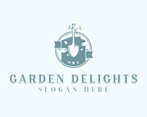 Shovel Plant Landscaping logo design