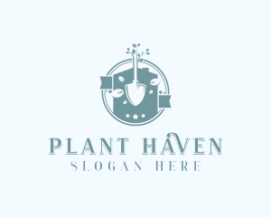 Shovel Plant Landscaping logo design