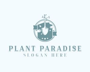 Shovel Plant Landscaping logo design