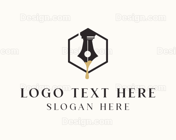 Writing Pen Ink Logo