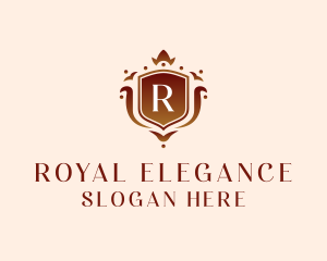 Royal Ornamental Shield logo design