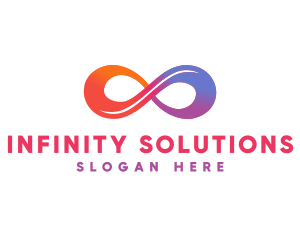 Modern Gradient Infinity Loop logo design