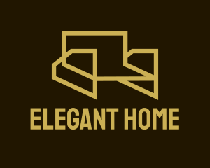 Geometric Home Armchair  logo design