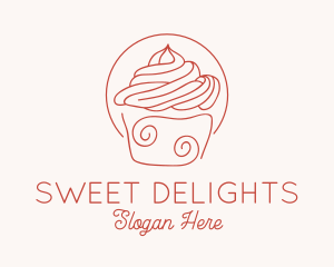 Sweet Cupcake Dessert  logo