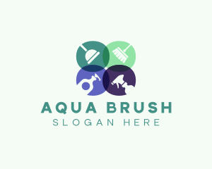 Clean Housekeeping Sanitation logo design