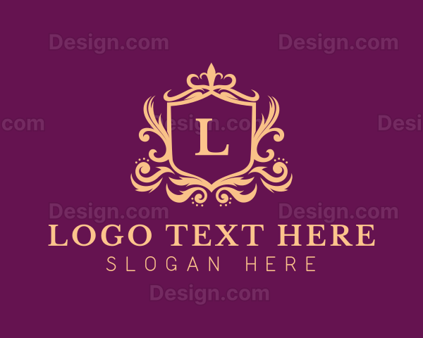 Ornate Boutique Shield Logo