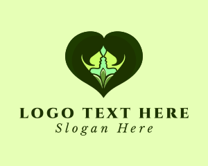 Leaf Woman Heart  logo