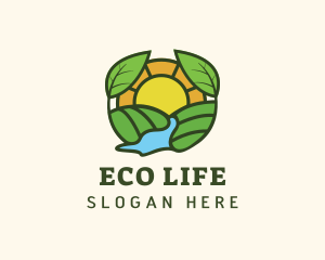 Sunrise Eco Farming logo design