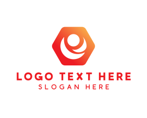 Generic Person Hexagon logo