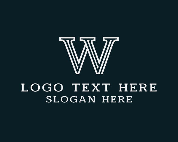 Serif logo example 3