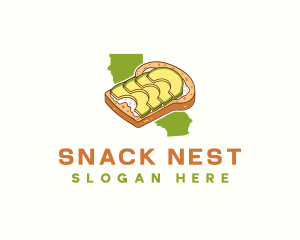 California Avocado Toast logo design