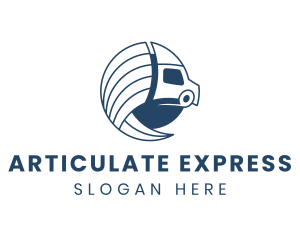 Logistics Truck Express logo design