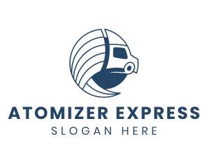 Logistics Truck Express logo design