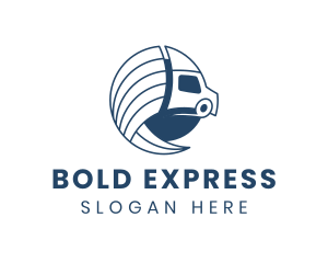 Logistics Truck Express logo design