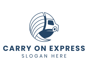 Logistics Truck Express logo design