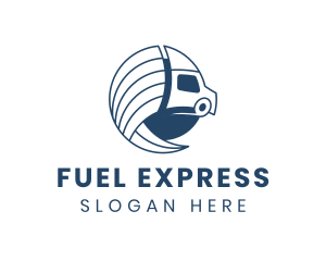 Logistics Truck Express logo design