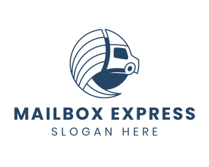 Logistics Truck Express logo design