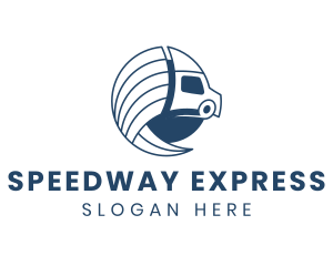 Logistics Truck Express logo design