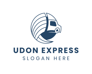 Logistics Truck Express logo design