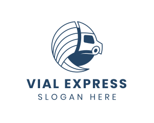 Logistics Truck Express logo design