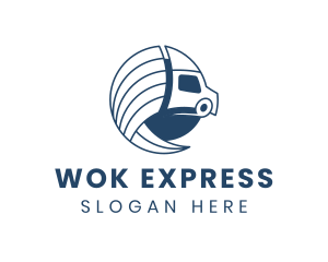 Logistics Truck Express logo design