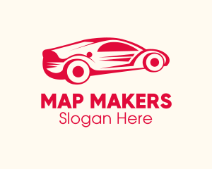 Red Car Automotive logo design