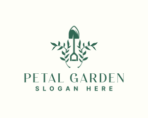 Plant Garden Shovel logo design