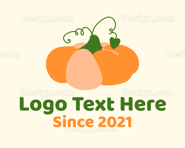 Pumpkin Veggie Farm Logo