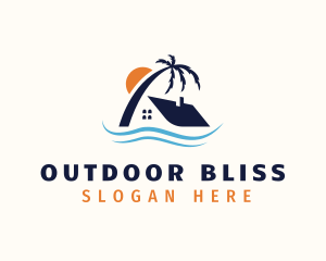 Tropical Island Home logo design