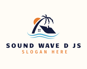 Tropical Island Home logo design