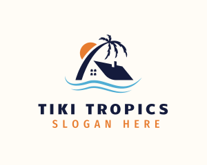 Tropical Island Home logo design