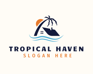 Tropical Island Home logo design