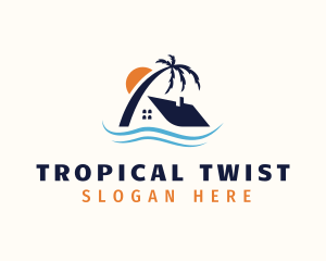 Tropical Island Home logo design