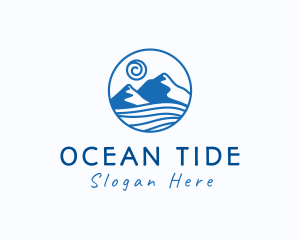 Ocean Mountain Outdoors logo design