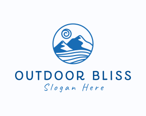 Ocean Mountain Outdoors logo design