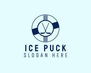 Hockey Stick Badge  logo